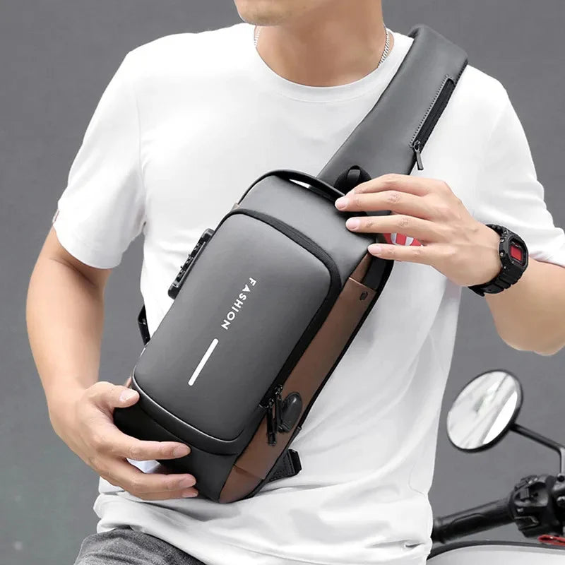 BAGXONE Anti Theft Secure X Sling Bag