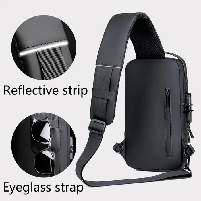 BAGXONE Anti Theft Secure X Sling Bag