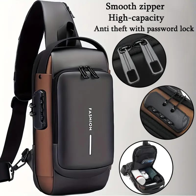 BAGXONE Anti Theft Secure X Sling Bag